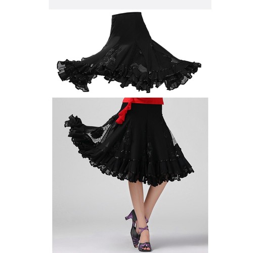 Jupe danse flamenco longue - de,