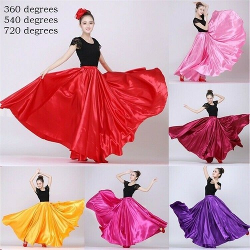 Jupe danse latin satin - jupe,